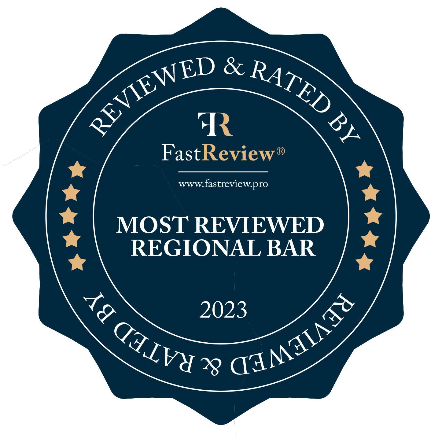 Most Reviewed Regional Bar 2023